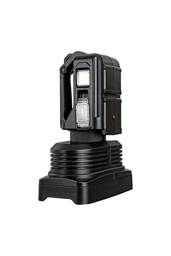 SÜPER PARLAK PİLLİ - ŞARJLI - 4 FARKLI MOD SEÇENEKLİ BATTAL BOY EL FENERİ W5123 (5273)