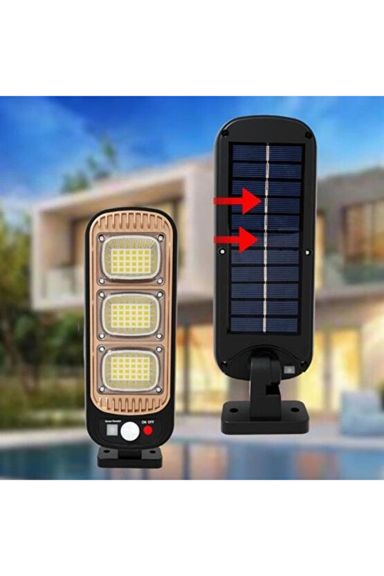 Sensörlü Güneş Enerjisi Ile Şarj Olabilen Duvara Monte Solar Aydınlatma Gl-84069 (5047)