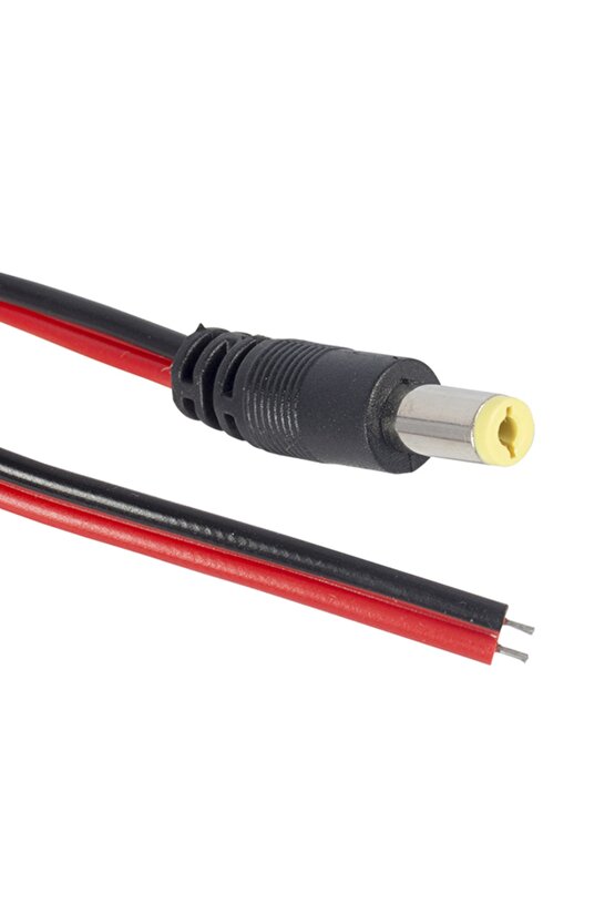 TK 34 FİŞ KABLOLU TEK UÇLU KAMERA İÇİN DC POWER JACK KABLOLU