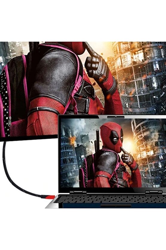 5 Metre Hdmı Kablosuu Hdtv Bilgisayar Uydu Görüntü Ses Full Hd Sargılı Görüntü Aktarm (92)