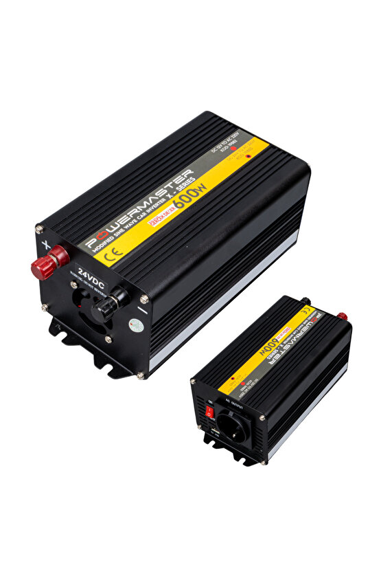 PWR600-24 TEK DİJİTAL EKRAN 24 VOLT - 600 WATT MODIFIED SINUS WAVE INVERTER