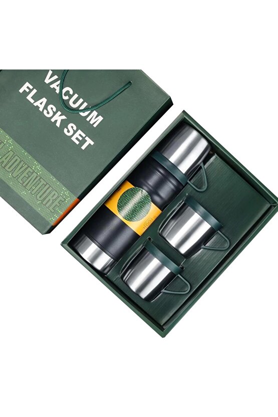 Winta- Sunup Sn-22234 Paslanmaz Çelik 680 ml Vakumlu Termos Seti