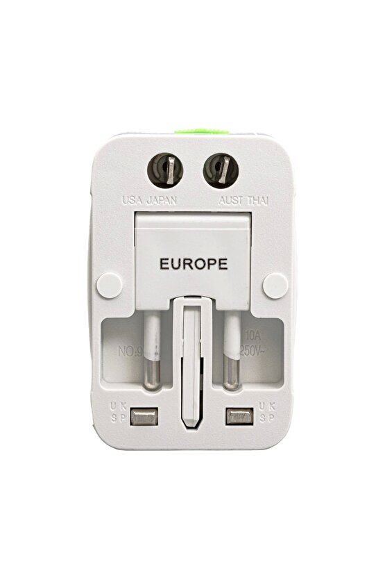 Pm-2886 Unıversal Çoklu Priz Çevirici Seyahat Adaptör 125v-250v-6a-13a