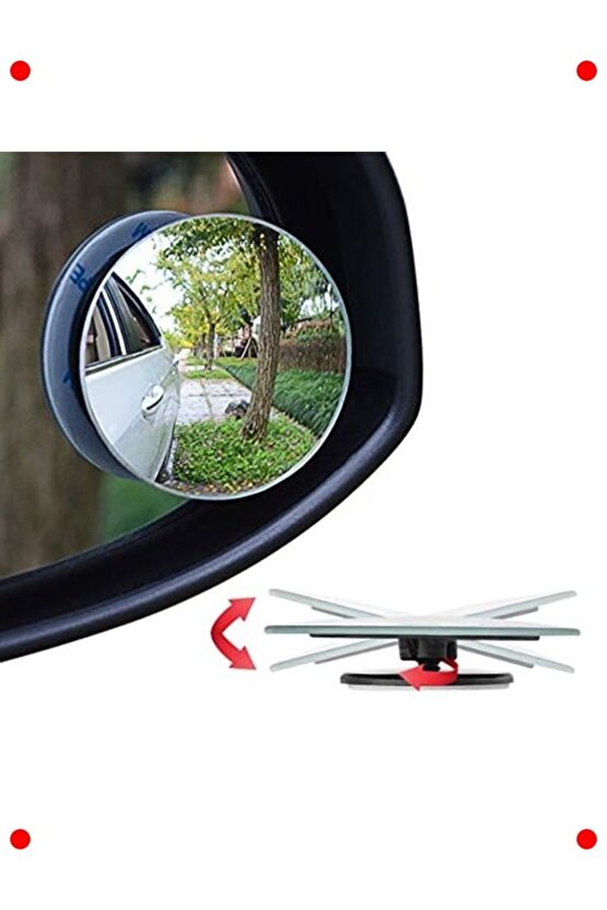 2 Adet 360° Ayarlanabilir Kör Nokta Aynası