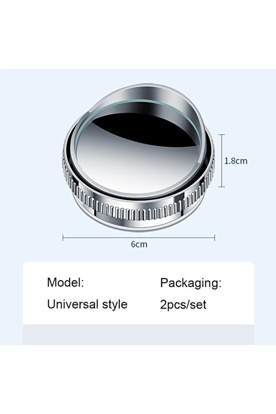2 Adet Kör Nokta Aynası Araba Trafik Aynası Araba Dikiz Aynası Tam Görüş 360 Geniş Öfke Par...