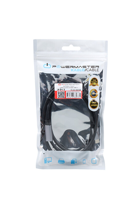 PM-24326 TYPE-C ERKEK-DİŞİ 1.5 METRE KABLO