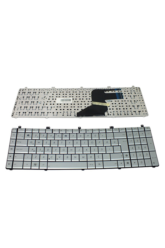 Asus N55, N55E, N55S Serisi Notebook Klavyesi (Gümüş Gri TR)