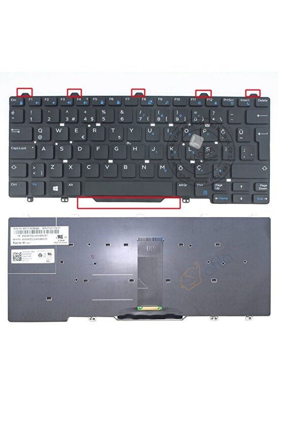 MP-13L7, MP-13L76TQ6698 Notebook Klavyesi TR Ver.1