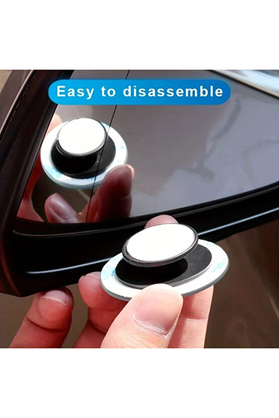 Ayarlanabilir Küçük Yuvarlak Araba Ters Yardımcı Dikiz Aynası Araba Kör Nokta Dikiz Aynası...