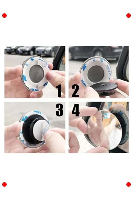 Universal Oynar Başlıklı Kör Nokta Aynası, 2li Set