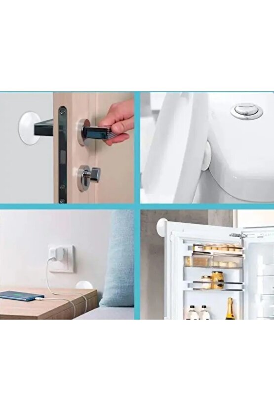 HVT Şeffaf Silikon Mobilya ve Kapı Durdurucu Darbe Pedi 6 lı