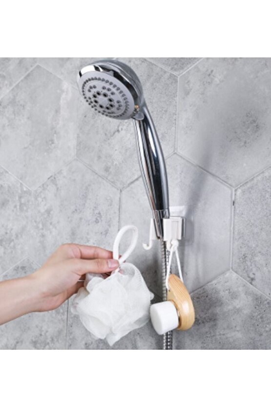 Duş Başlık Tutucu ve Lif Askısı