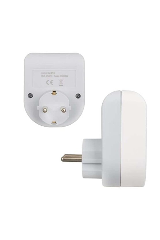 VEA VE-22416 16 AMPER - 3500 WATT LED GÖSTERGELİ TEKLİ AKIM KORUMALI PRİZ