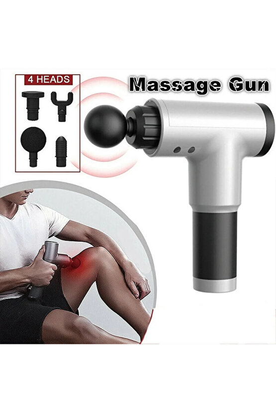 Kablosuz Adaptörlü Masaj Tabancası – Şarjlı Masaj Tabancası KH-320