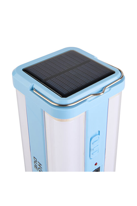 80SMD HG-1664 Şarjlı Işıldak - Mavi - 20 cm