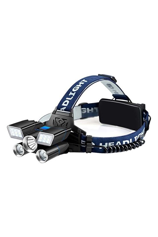 MX-501 5 Power Ledli Su Geçirmez 18650 Pilli Şarj Edilebilir Kafa Feneri