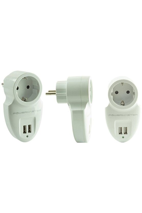 16895 Çift Usbli Tekli Akım Korumalı Priz (16a 3500w)