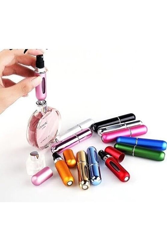 Optana 5ml Cep Parfüm Şişesi 1 ADET Seyahat Boy Çantalık Doldurulabilir Şişe, 503837