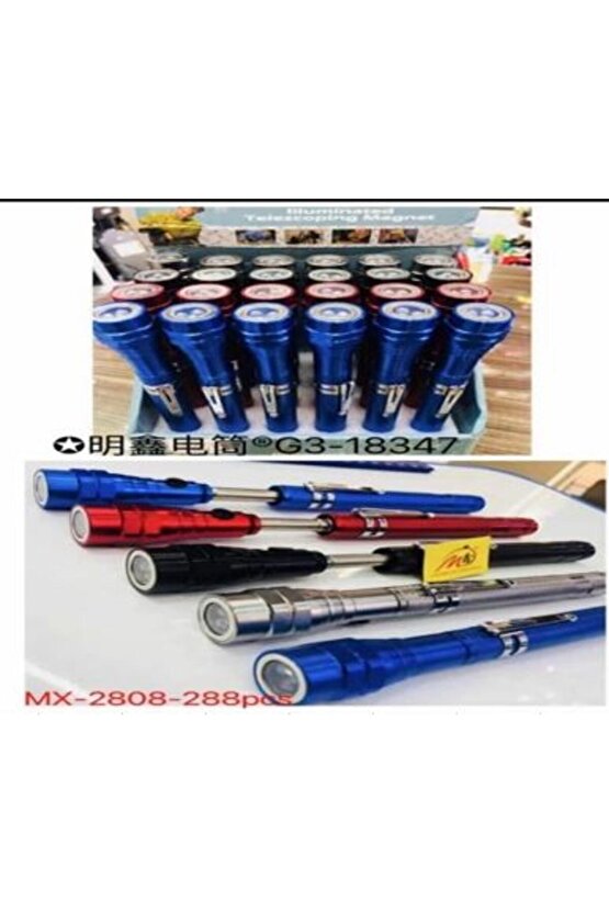 Powermaster Mx-2808 Mıknatıslı 360° Döner Başlıklı El Feneri