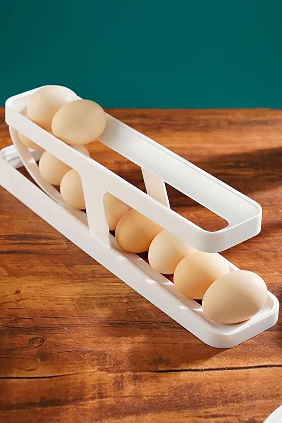 Buzdolabı Yumurta Organizeri, 14 Yumurta Kapasiteli Saklama Düzenleyici, Kullanışlı Organizer Kabı