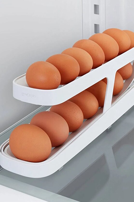 Buzdolabı Yumurta Organizeri, 14 Yumurta Kapasiteli Saklama Düzenleyici, Kullanışlı Organizer Kabı
