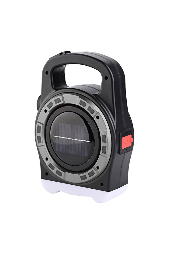 790608 Shopzum Hb-6678c Ledli 20 Watt 3 Kademeli Şarj Edilebilir Usb Çikişli Solar Lamba