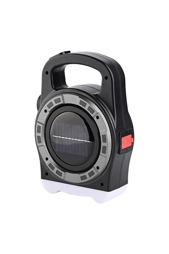 Hb-6678c Cob Ledli 20 Watt 3 Kademeli Şarj Edilebilir Usb Çıkışlı Solar Lamba