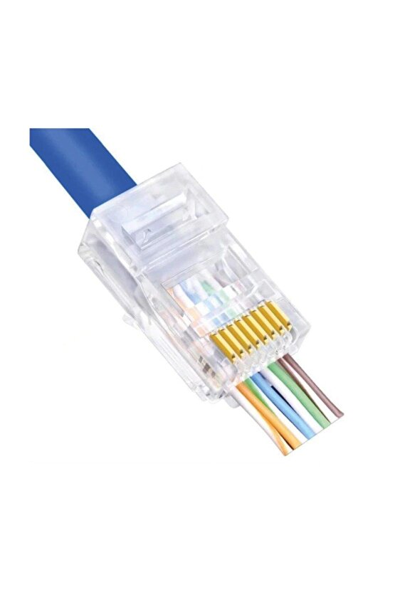 Ez Rj45 Cat5-cat6 Açık Uçlu Soket 8p8c 100adet