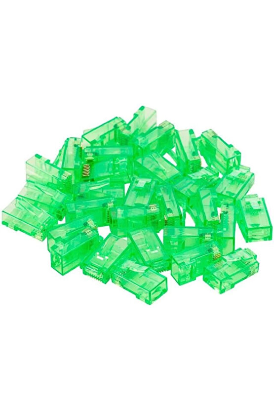 PM-22703 RJ45 CAT6 8P8C Yeşil Soket (100lü Paket)