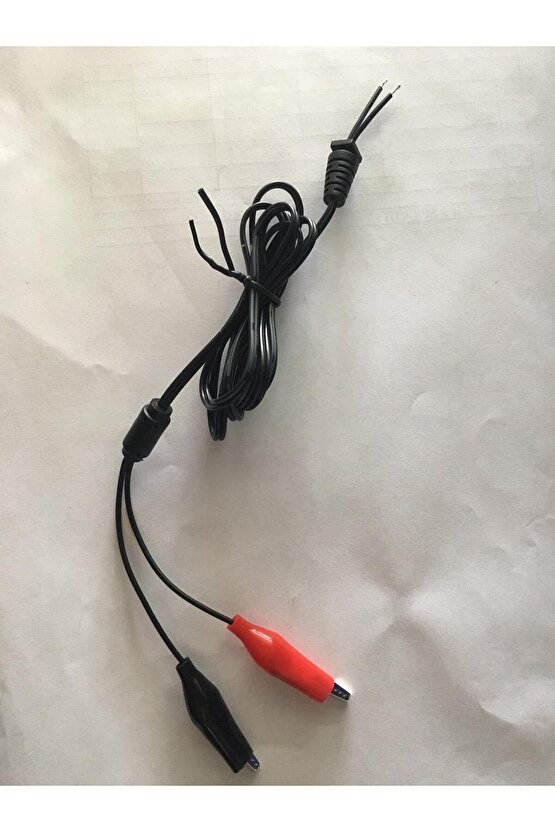 YERLİ ÜRETİM 1.2 METRE KROKODİL UÇLU YEDEK ADAPTÖR KABLOSU (44CVS34)