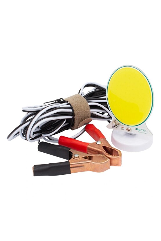 WİNTA- TM-24 COB LEDLİ 13 WATT AKÜ MAŞALI 4 METRE KABLOLU TAŞINABİLİR SEYYAR PANEL LAMBA (K95)