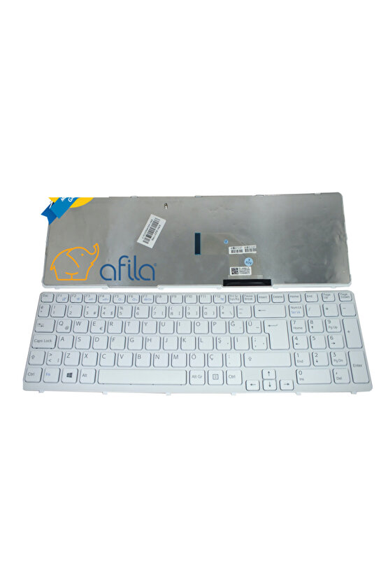Sony Vaio SVE151G13M, SVE151G17M Notebook Klavyesi (Beyaz TR)