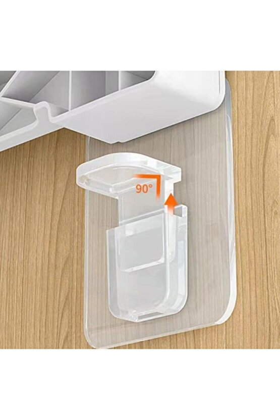 Yapışkanlı Raf Yapıcı 4Lü Klips