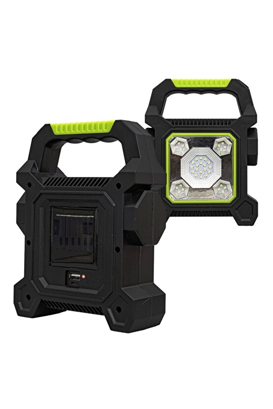 Jy-258c 3 Kademeli Şarjlı Çok Fonksiyonlu Solar Işıldak Om-17