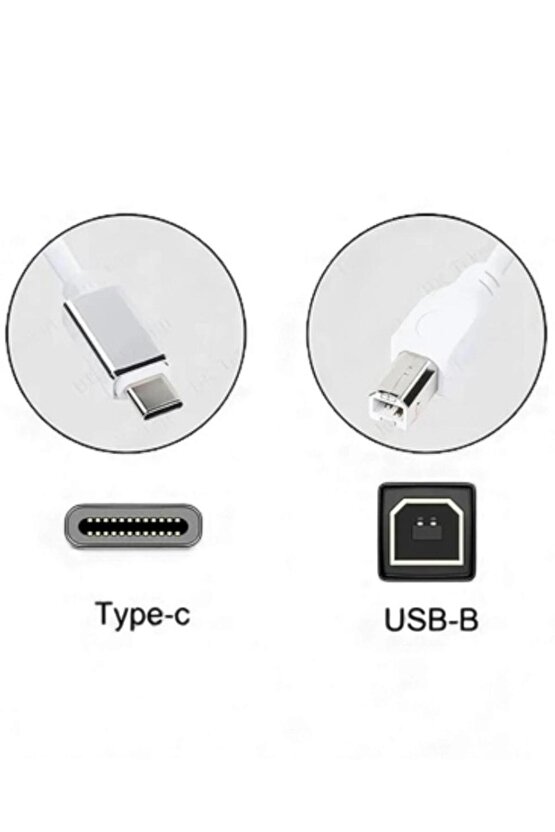 Type-C Uyumlu USB-B Yazıcı Kablosu 1.5 Metre