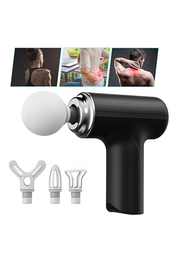 Şarjlı Sporcu Koşucu Darbeli Titreşimli Masaj Aleti – 6 Kademeli 2000mAh Masaj Tabancası