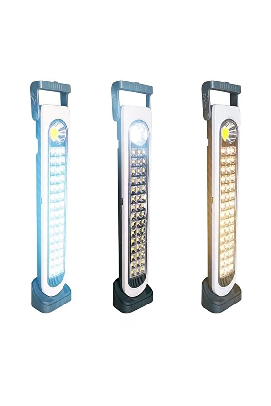 Güneş Enerjili 45 LED 45W Şarjlı Işıldak – Powerbank Özellikli Kamp Lambası