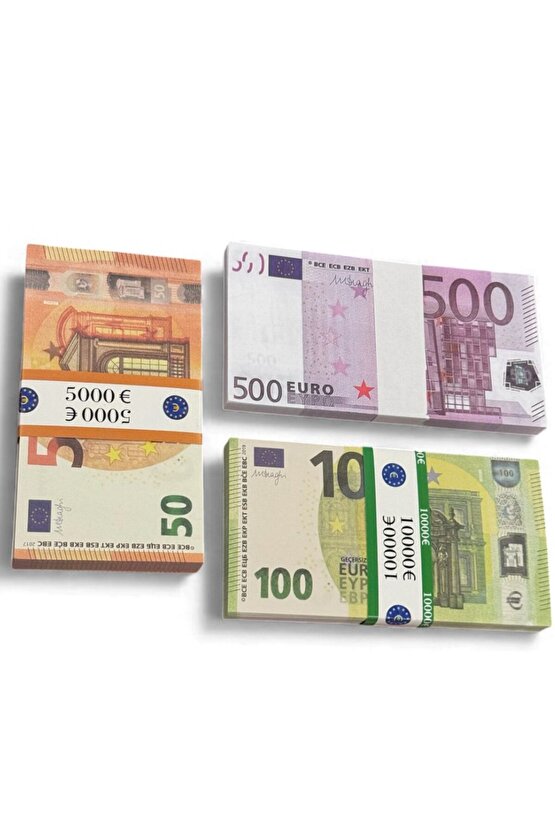 3’lü Şaka ve Düğün Atma Parası Seti – 500 €, 100 € ve 50 € Oyun Parası, Film, Fotoğraf, Parti, Kına