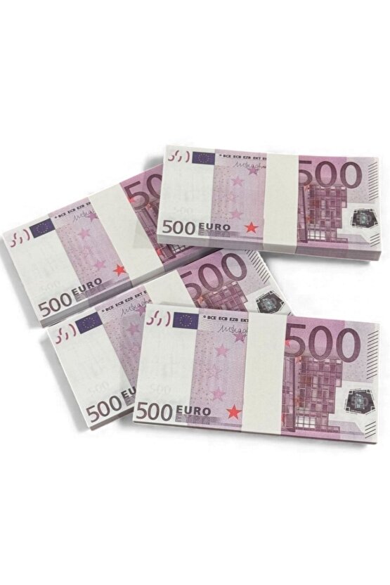 Gerçeğe Yakın Görünümde 4 Deste 500 € Oyun Parası – Düğün Atma, Kına Gecesi, Parti, Koleksiyon