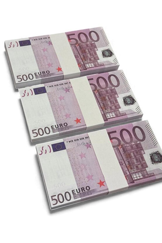 3 Deste 500 € Şaka ve Düğün Parası – Kına, Parti, Film, Fotoğraf ve Eğlencelik Oyun Parası 500 EURO