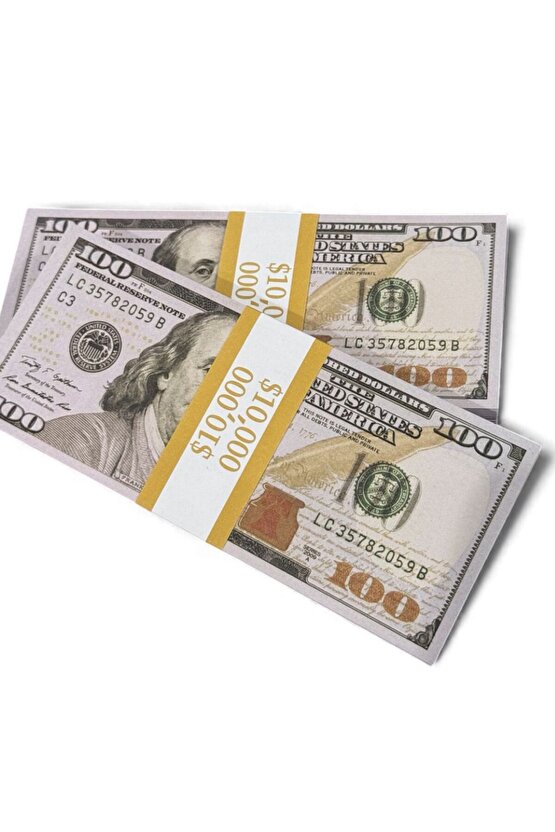 2 Deste Dekoratif 100$ Oyun Parası – Düğün, Şaka, Film, Fotoğraf, Koleksiyon