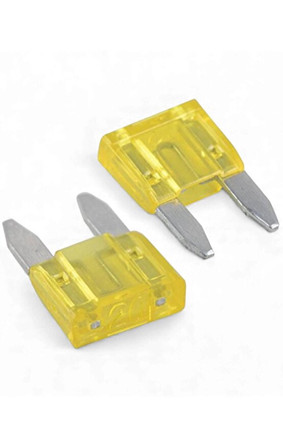 4 adet Oto Sigorta 20 Amper – Mini Tip Bıçaklı Model, 12V24V Evrensel Uyumlu