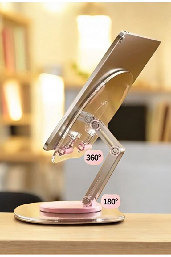 iPad ve Tablet Uyumlu 360° Dönebilen Telefon Standı – Masaüstü Tutucu Aparat