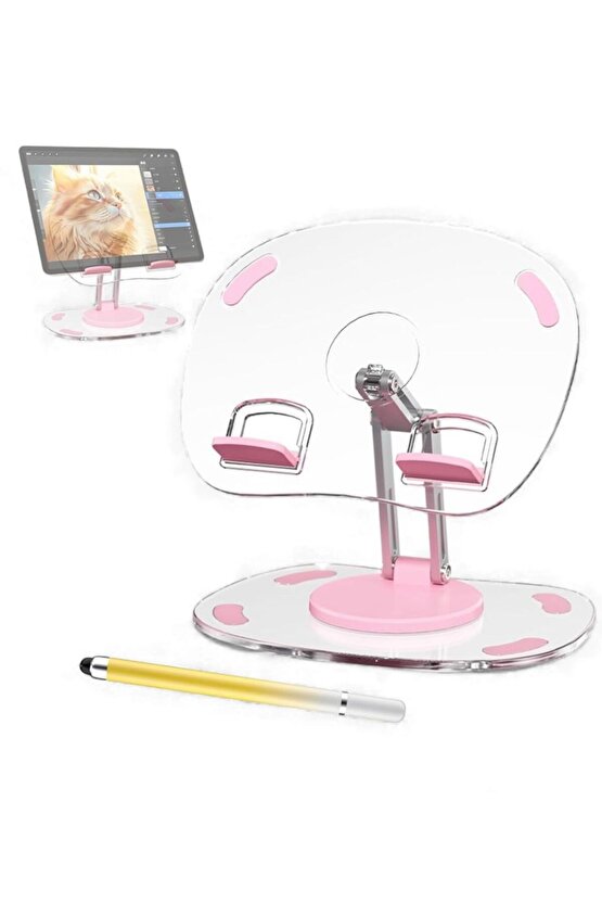 iPad ve Tablet Uyumlu 360° Dönebilen Telefon Standı – Masaüstü Tutucu Aparat