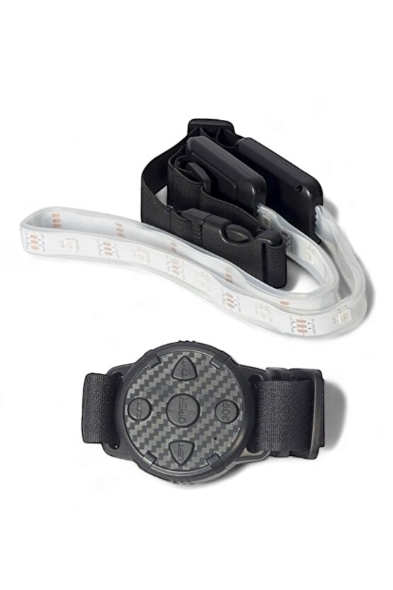 Bisikletçiler İçin LED’li Güvenlik Kemeri | Ayarlanabilir Gece Sürüşü Işıklı Reflektör Kemer