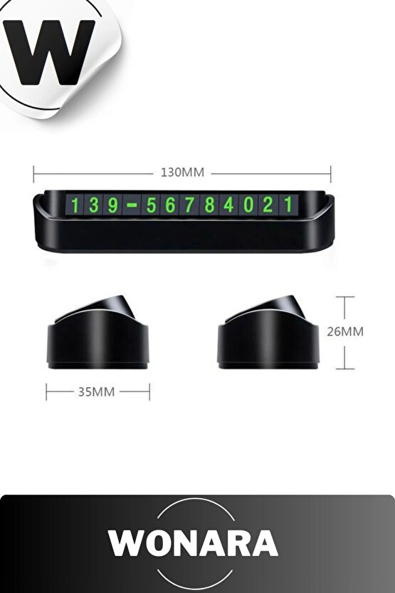 Kolay Kullanım Fosforlu Neon Araç İçi Telefon Numarası Kartı Park İçin Aç-Kapa Oto Cam Numaratör