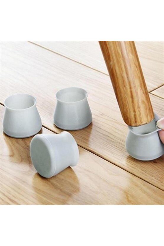 8 Adet Silikon Masa ve Sandalye Ayağı İçin Kaydırmaz Çizdirmez Yıkanabilir Mobilya Çorabı Koruyucusu