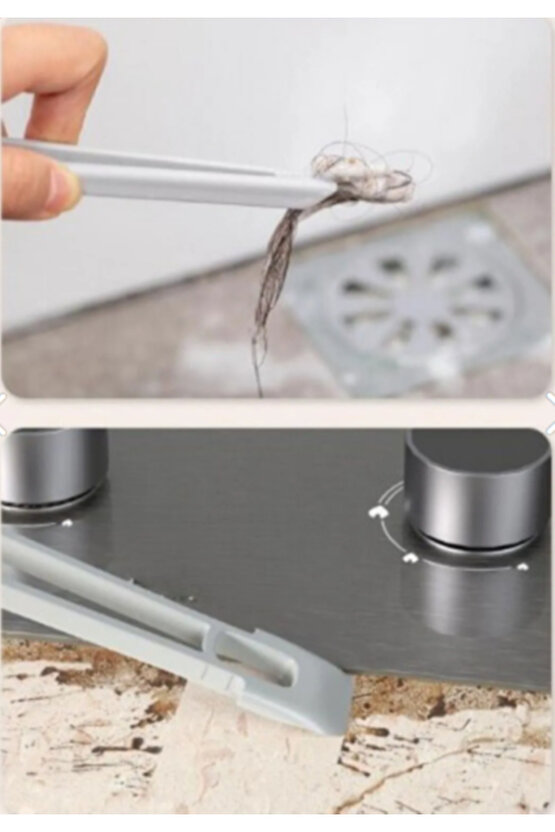 Döner Başlıklı Temizlik Fırçası Cımbızlı Banyo Mutfak Lavabo Detay Temizleme Fırçası