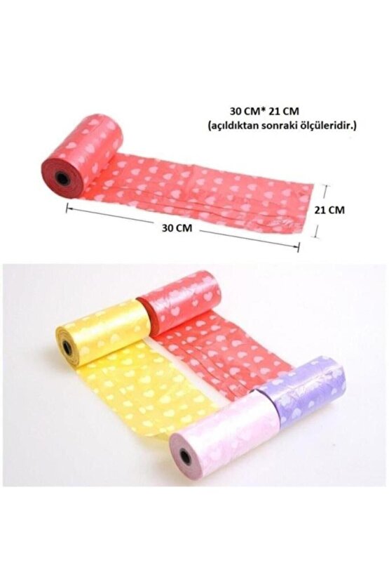 Köpek Kedi Kaka Poşeti 4lü Set Evcil Hayvan Temizliği