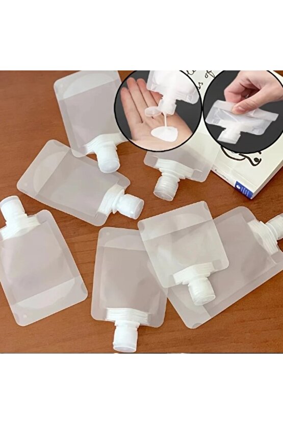 3 Adet 100ml Krem Şampuan Kabı Tekrar Kullanılabilir Set Seyahat Şişe Seti Seyehat Seti